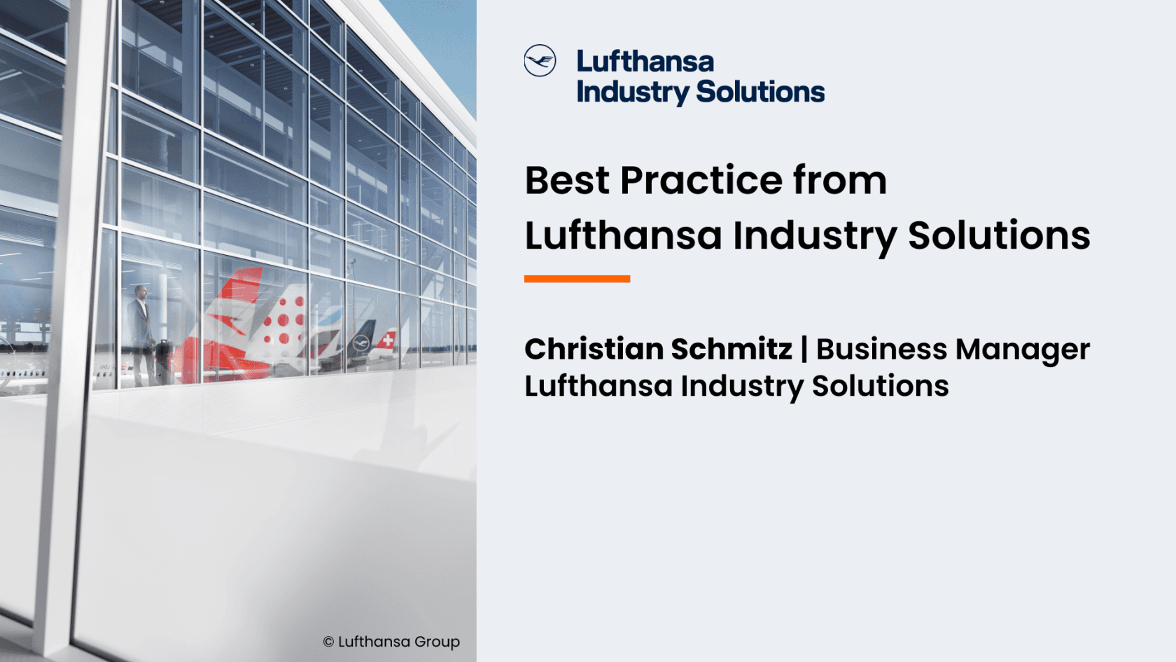 Lufthansa Industry Solutions - Best Practice from Lufthansa Industry Solutions - Masterclass - 202404 EN
