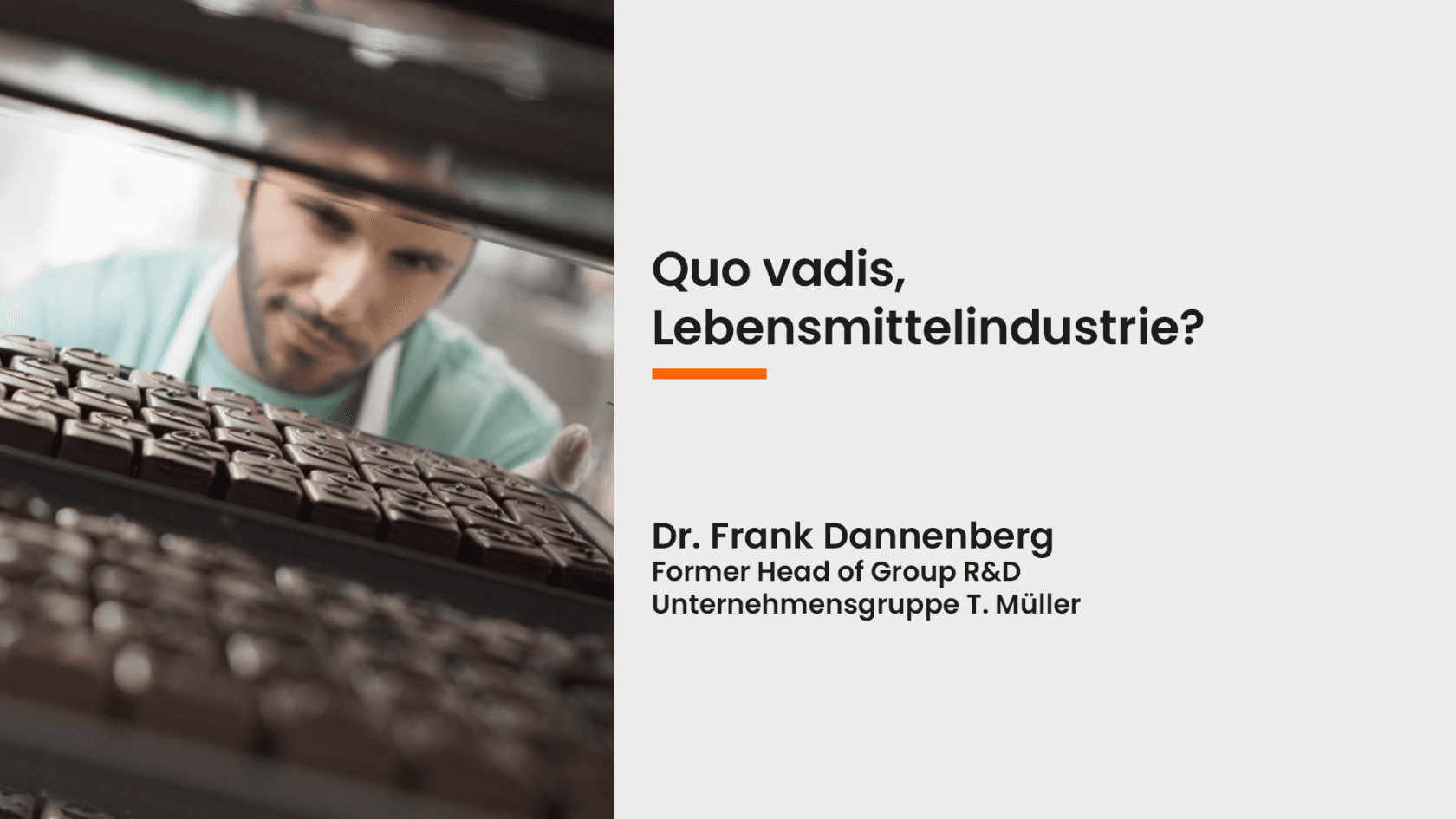 Food & Beverages Day: Quo Vadis, Lebensmittelindustrie?