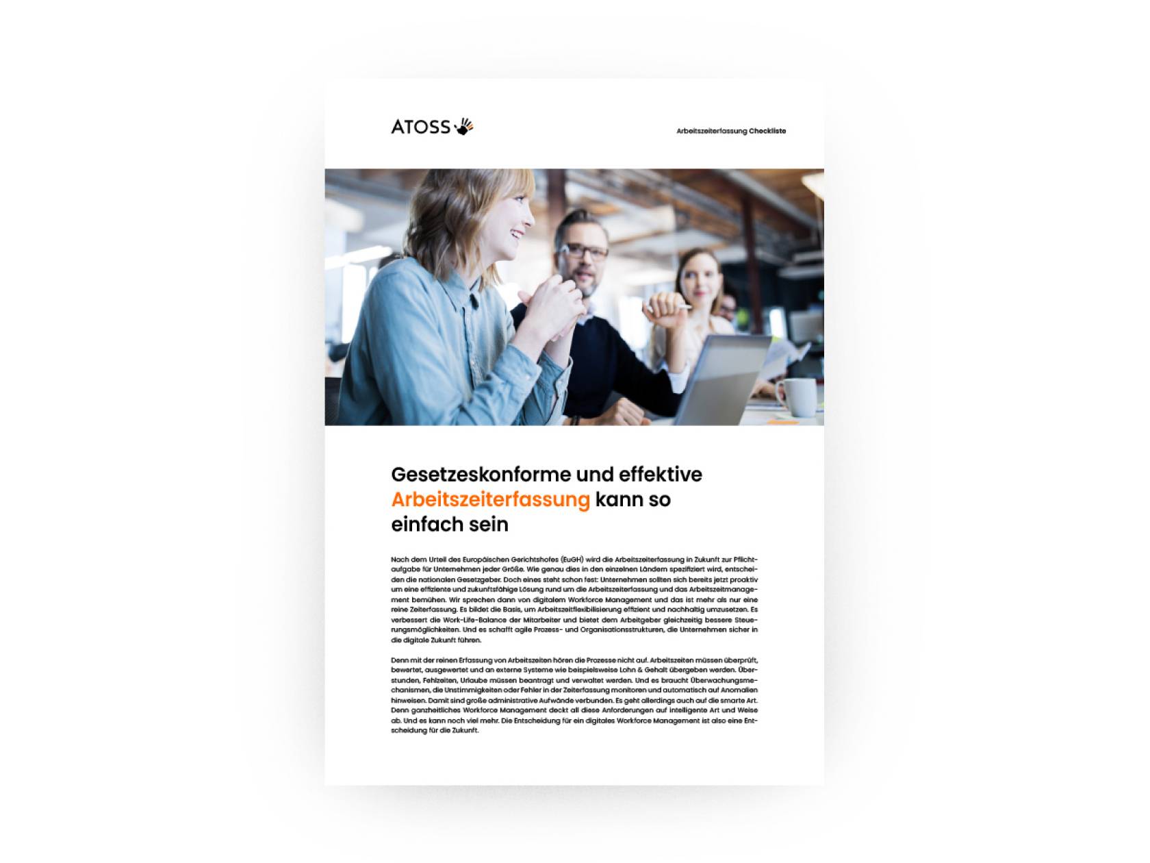 Checkliste Arbeitszeiterfassung EuGH